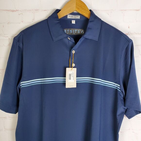 Peter Millar Navy Blue Polo Shirt - Picture 7 of 16